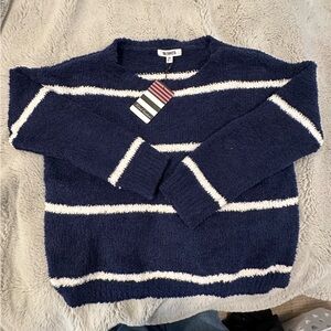 Blue striped sweater